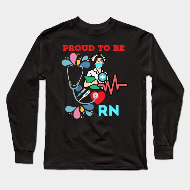 Registered Nurse Long Sleeve T-Shirt by TASKARAINK